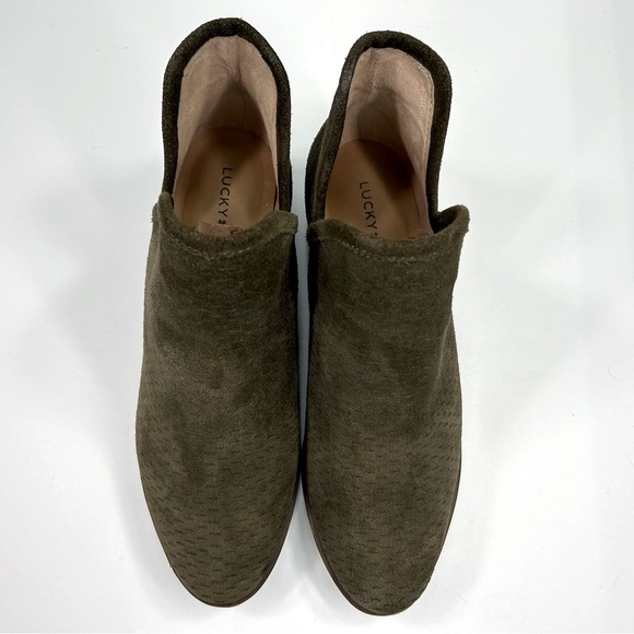 Lucky Brand Baley Suede Ankle Boot Size 8W Women's - Picture 6 of 13